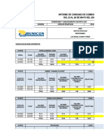 Informe de Consumo de Combustible Rumicon - 26 de Mayo Del 2022