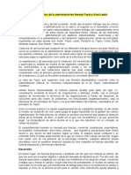 Henrry Fayol y Kurt Lewin Grandes Exponentes de La Teoría de La Administración