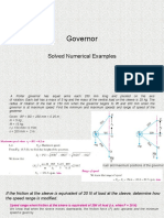 Governor Numericals