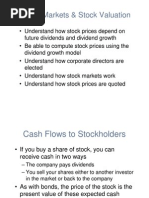 Equity Markets & Stock Valuation