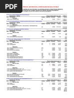 Analisis de Costos Unitarios de Agua Potable