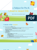 Science Subject For Pre-K - Observe Insect Life by Slidesgo