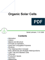 Organic Solar Cells