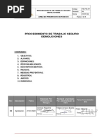 Procedimiento Trabajo Seguro Demoliciones