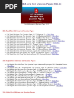 12th First Mid-Term Test Question Papers 2022