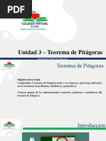 013-U3-8b-Matematica-Teorico-Teorema de Pitagoras y Su Reciproco