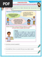 D4 Elaboramos Trípticos para Comunicar La Prevención Del COVID 19.