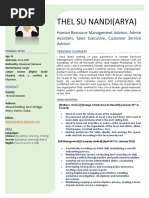 Ms - Thel Su Nandi (Arya) CV Form