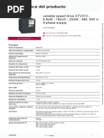 Hoja de Datos de Altivar 312 - ATV312HU55N4