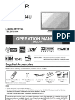 Old Sharp TV Manual