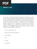 Módulo 3. SQL