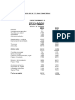 Ejercicio Practico Ejemplo Análisis de Estados Financieros