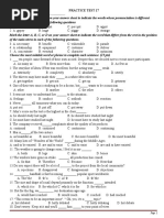 Practice Test 17 Name: : HSG 2020 Level 2