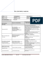 JSA (Job Safety Analysis)