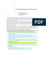 9 Ejemplos de Metodologias de Un Proyecto