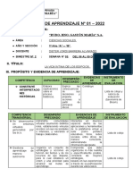 Sesion de Aprendizaje - 2022