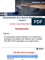 Presentación Del Curso Interpretación de La Norma Iso 9001 2015 - U1