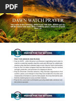 DAWN WATCH PRAYER April 2, 2022