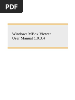 Windows Mbox Viewer User Manual 1.0.3.4