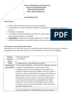 Instrucciones y Evaluación Del Bosquejo Del Ensayo Argumentativo