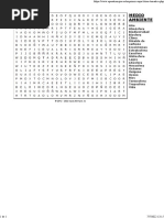 Imprimir Sopa de Letras - MEDIO AMBIENTE