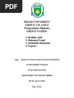 Assignment of Group Three Simad University