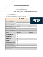 Formatos Test Fisico y Fichas Antropometrica