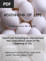 Ethical Issues at The Beginning of Life