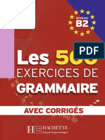 Les 500 EXERCICES DE GRAMMAIRE NIVEAU B2