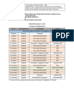 Cronograma 3 Ano EDA - 2a VESPESTINO - Segundo Semestre