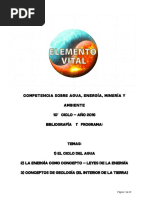 EV 1, El Ciclo Del Agua - La Energía, Concepto y Leyes - Conceptos de Geología