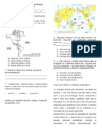 ATIVIDADE AVALIATIVA - Civilizações Pré-Colombianas