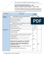 Programa de Evaluación Semestral 2 - 2022 Nombre Profesor/a Jefatura: Carolina Troncoso Castillo. Curso: 1°M C