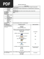 Detailed Lesson Plan I. Objectives Procedure