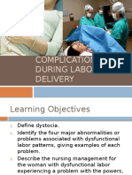 Complications During Labor and Delivery