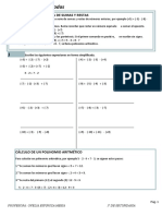 Operaciones Combinadas de Numeros Enteros