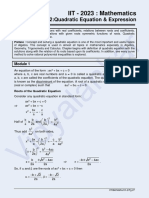 IIT 23 Maths CH 2 Quadratic Eqn Expression 1620295836759