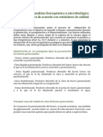 Analizar El Cambio de Las Características en Productos Alimenticios