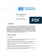 Smart Cities MOOC: Block 3 Reading Author: IGLUS, EPFL