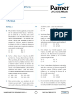 Tarea: Raz. Matemático Tema 4