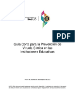 Guia para La Prevencion de Viruela Simica en Las Instituciones Educativas