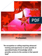 Nursing As A Profession