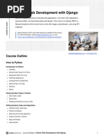 Python Web Development With Django Syllabus