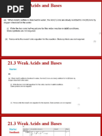 21.3 Weak Acids & Bases