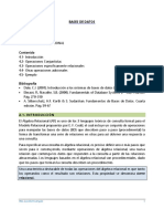 Conferencia 4 - ÁLGEBRA RELACIONAL