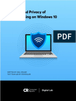 Security and Privacy of VPNs On Windows10