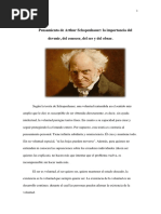 Analisis Del Pensamiento de Arthur Schopenhauer