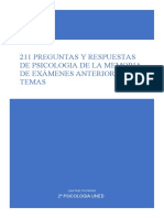 Recopilación de 211 Preguntas y Respuestas de Exámenes Anteriores Por Temas