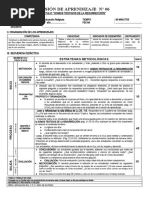 SESIÓN DE APRENDIZAJE N6 - 5to