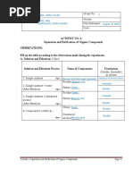 Activity 6 Separation and Purification of Organic Compounds - Worksheet